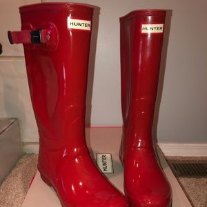 Red Hunter Boots